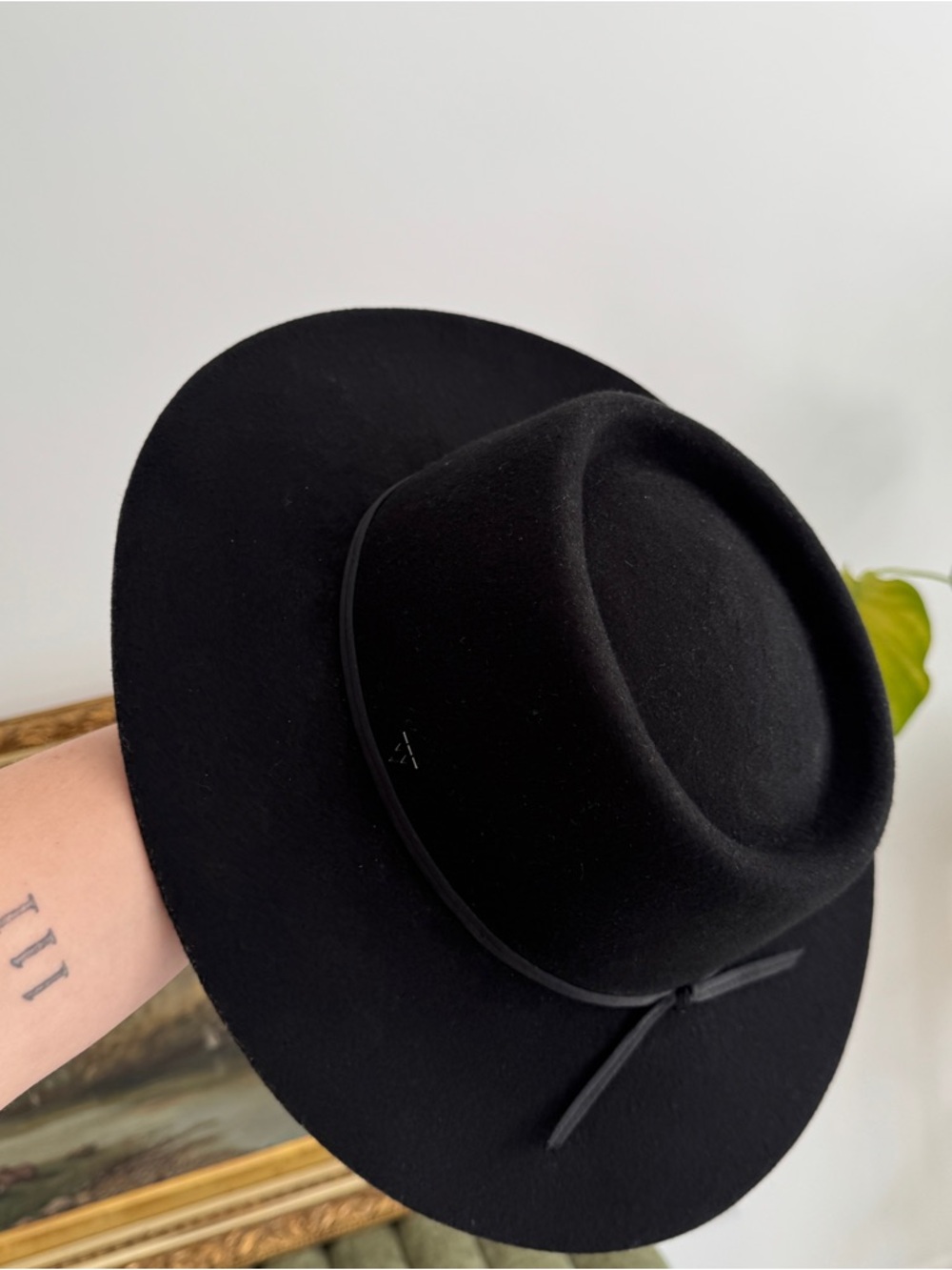 West Von Black Wool Boater Hat | Festival Western Hat
